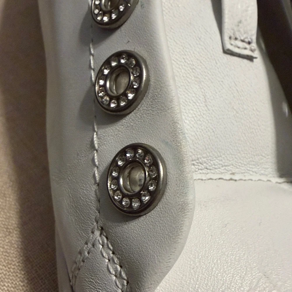 Michael Kors Women’s White Leather Sneakers, Size 9M